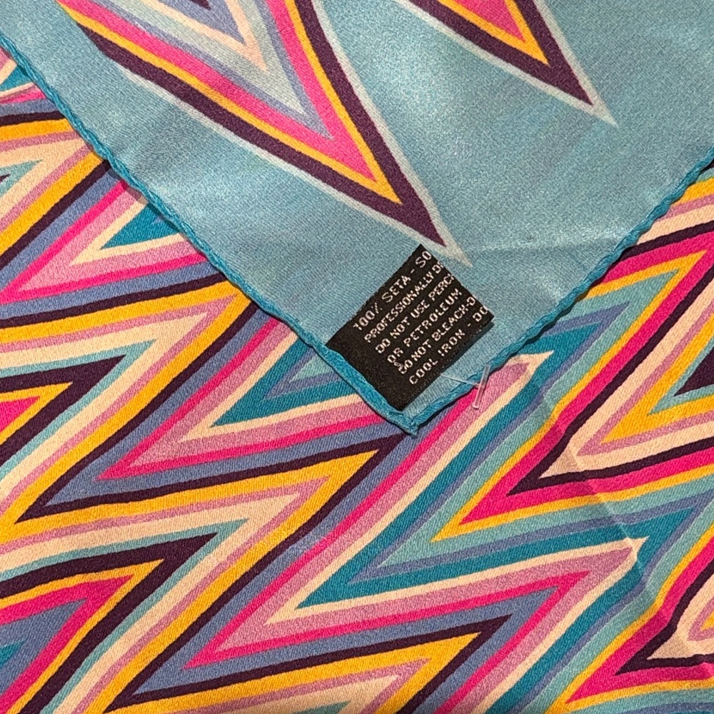 Missoni Multicolor Zigzag Pattern Scarf - image 3